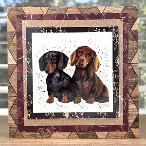 Handmade Dachshund Greeting Card
